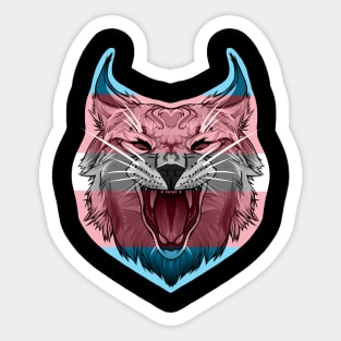 Caracal (Trans / Transgender Pride Flag) Sticker